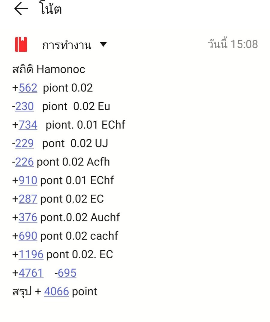 ผลลัพธ์จริงจากผู้อ่านตำรา AOH — ภาพหน้าจอผลการเทรด